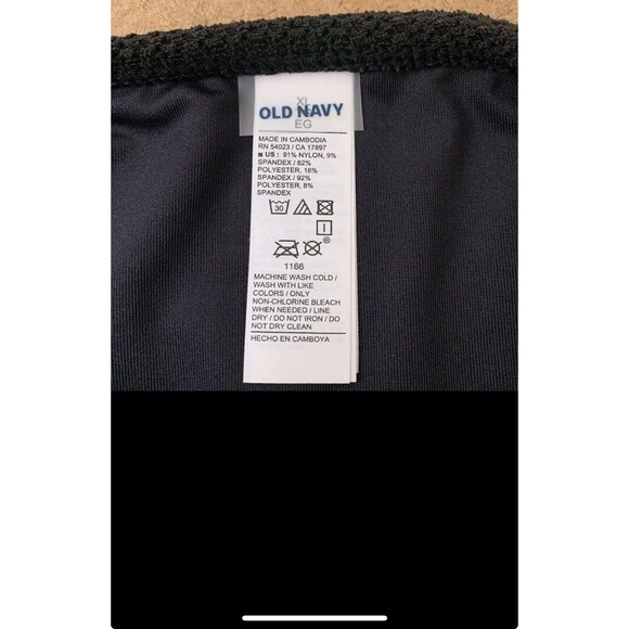 Mid-Rise O-Ring Crochet-Knit French-Cut Bikini Swim Bottoms Black 4XL Old Navy - Picture 9 of 11